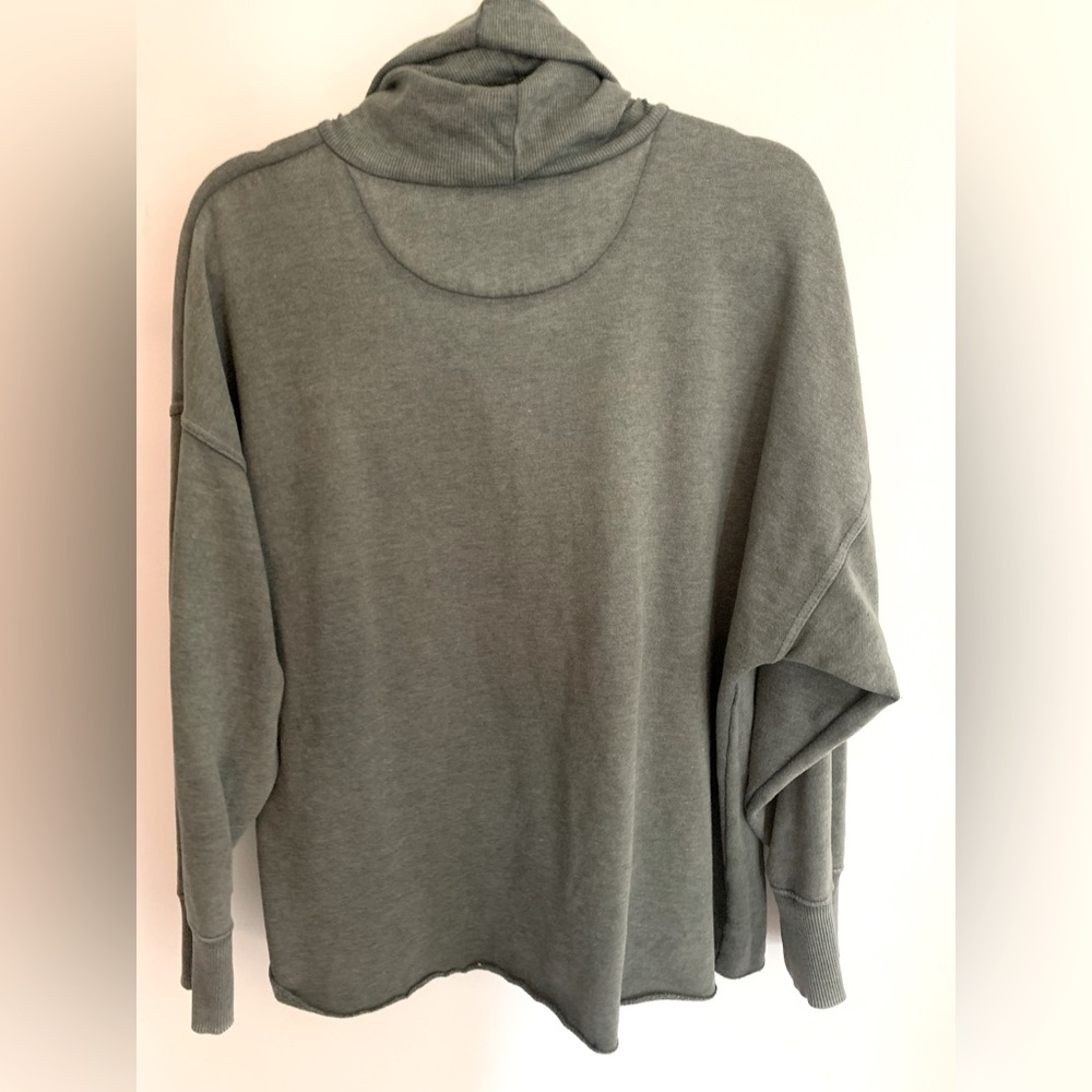 Aerie Olive Turtleneck Sweatshirt - Picture 3 of 6